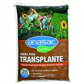 Tierra Para Trasplante 25 Litros - Anasac