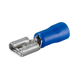 Terminal Hembra Media Aislado Azul 14-16awg Bolsa 50 Und