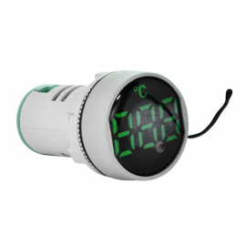 Luz Piloto Verde Con Termómetro Ac 50-380v