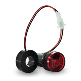 Luz Piloto Roja Con Amperimetro 60-500 Vac