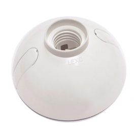 Portalampara Oval E-27 Envasado Blanco